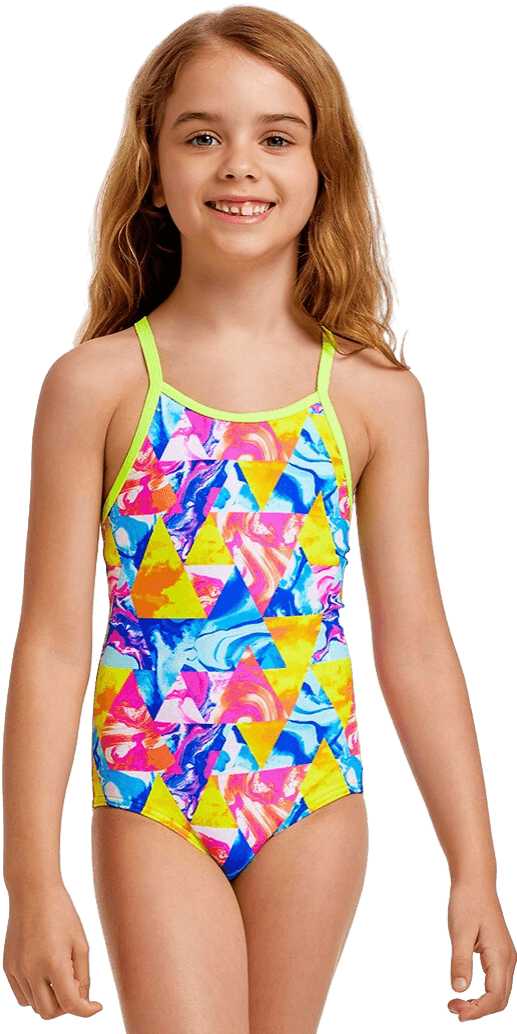 Купальник FUNKITA Toddler Girl's Swirl Stopper - 1