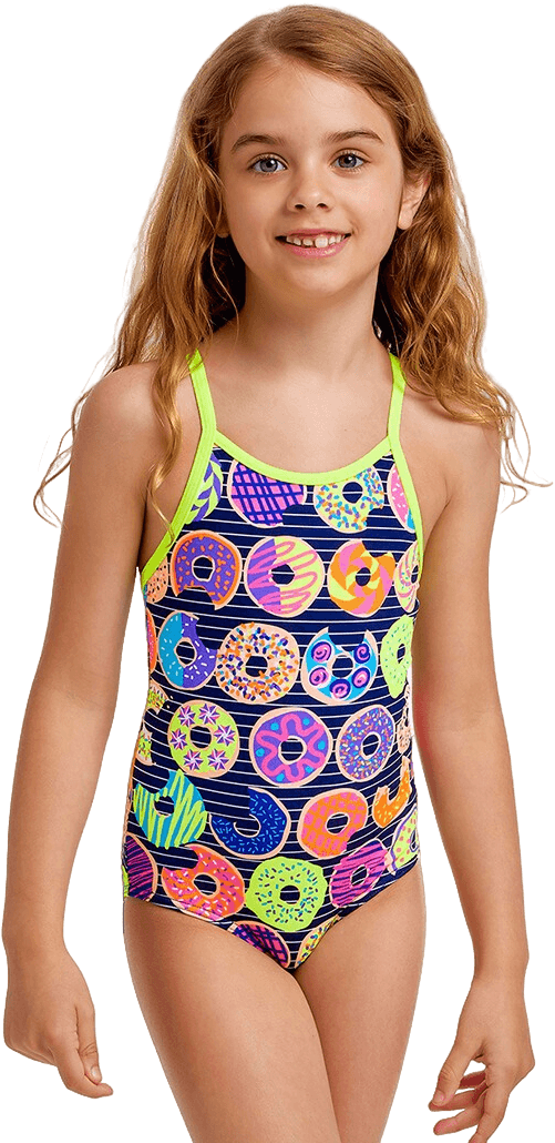 Купальник FUNKITA Toddler Girl's Dunking Donuts - 1