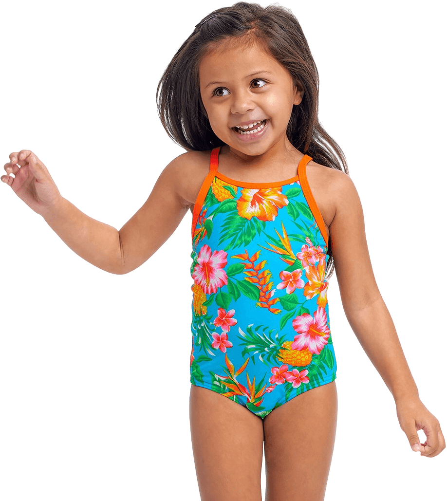 Купальник FUNKITA Toddler Girl's Blue Hawaii - 1