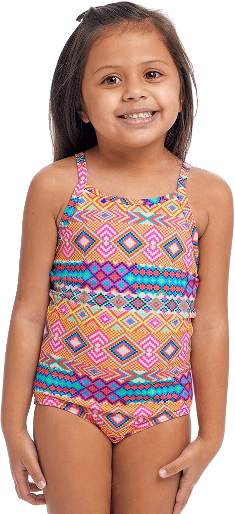 Купальник FUNKITA Toddler Girl's Devil In Detail Printed One Piece - 1