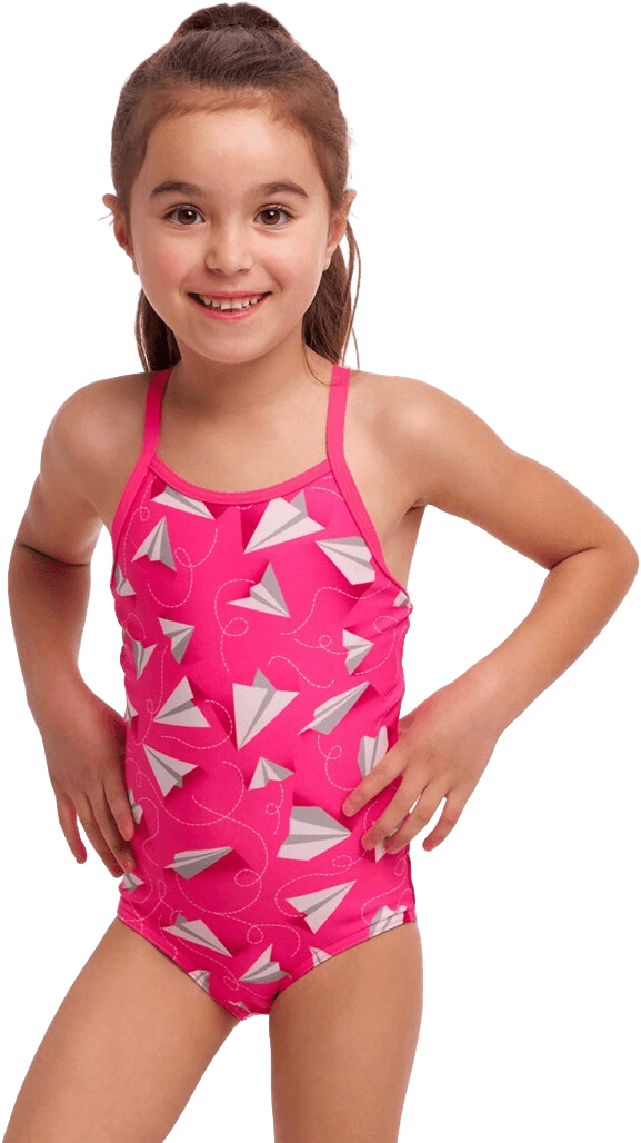Купальник FUNKITA Toddler Girl's Paper Pink - 1