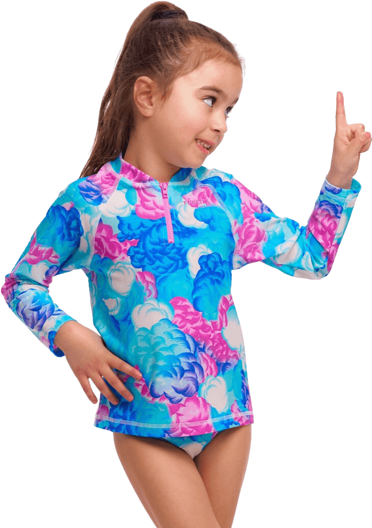 Купальник FUNKITA Toddler Girl's Cloud Street Zippy Rashie & Brief - 1