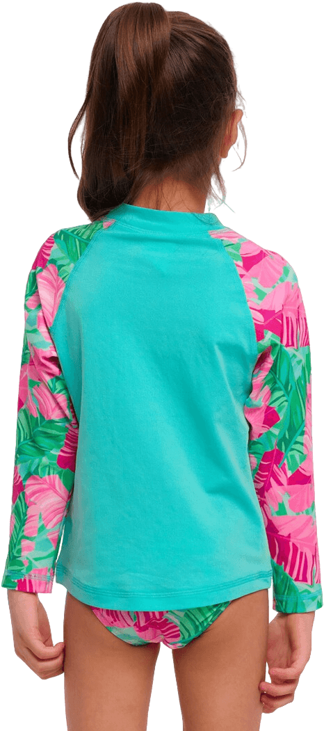 Купальник FUNKITA Toddler Girl's Tropic Palm Zippy Rash Vest - 2