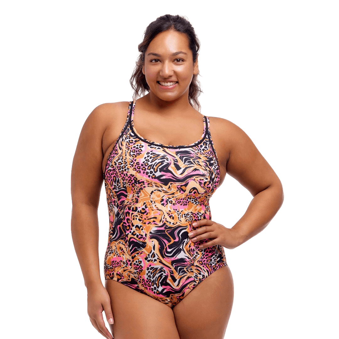 Купальник FUNKITA с поддержкой Tipsy Tiger (Locked In Lucy) - 1
