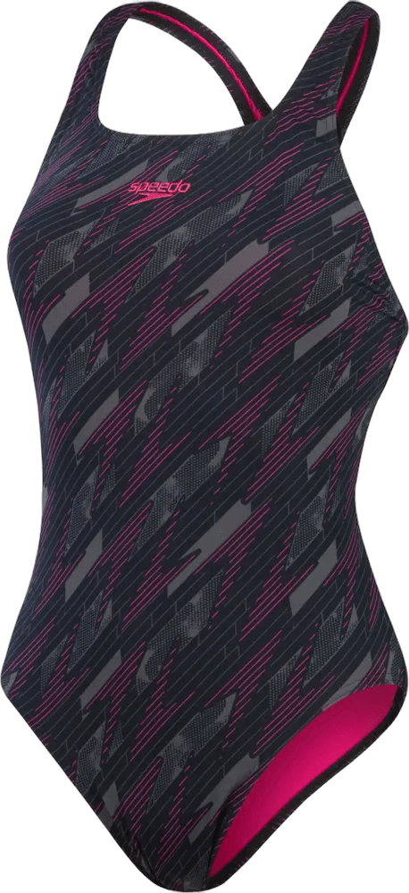 Купальник женский Speedo HYPERBOOM ALV MDLT AF BLACK/PINK - 1