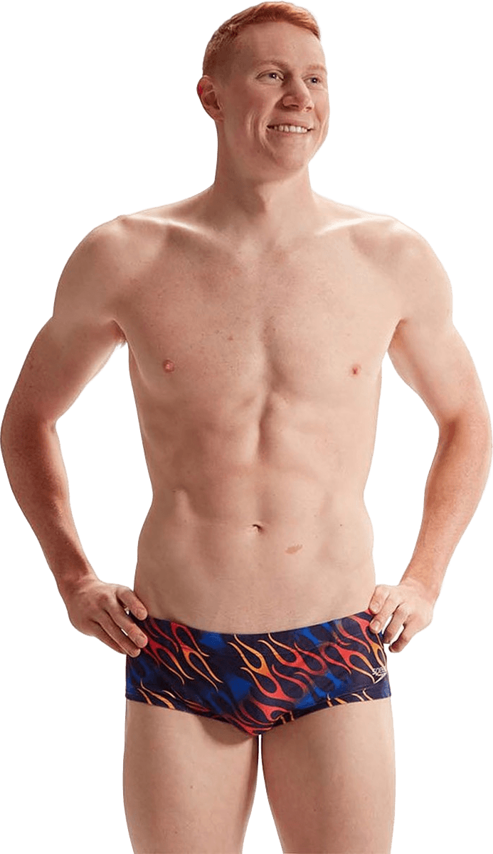 Плавки Speedo CLUB ALOV DIGI BF 13.5CM AM BLUE/RED - 1