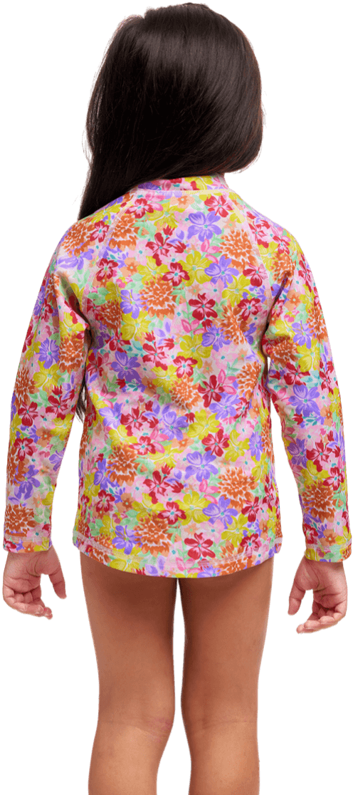Купальник FUNKITA Toddler Girl's Summer Garden Zippy Rash Vest - 2