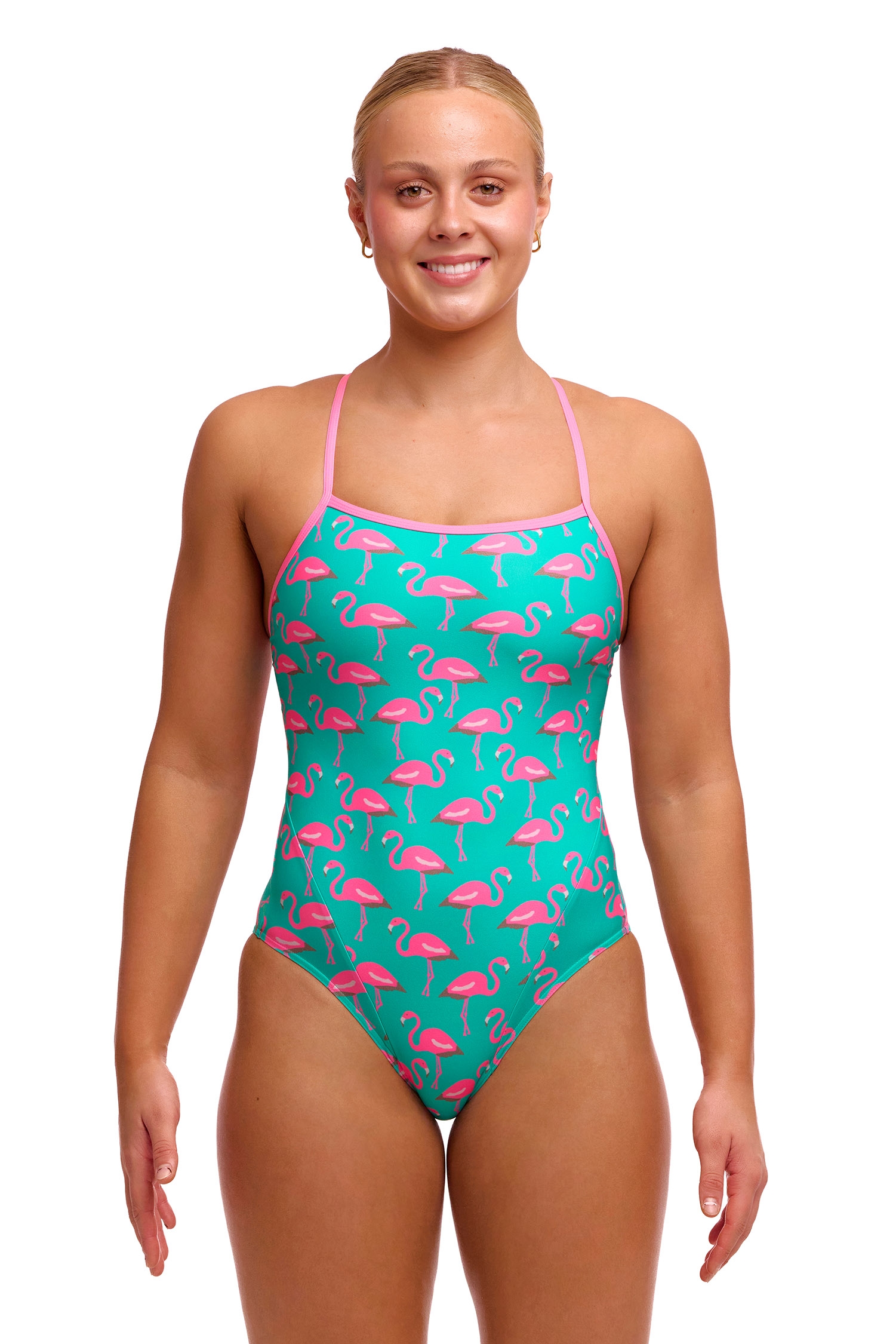 Купальник FUNKITA Go Flamingo! (Single Strap) - 1