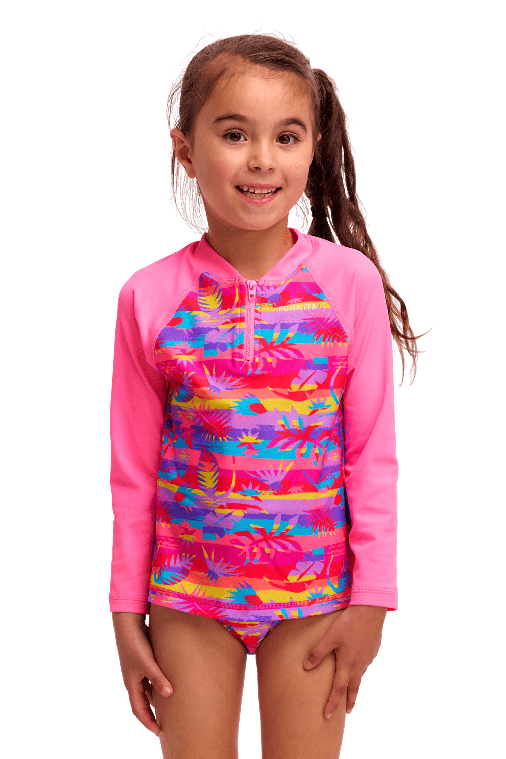 Купальник FUNKITA Toddler Girl's Leave In (Zippy Rashie & Brief) - 1